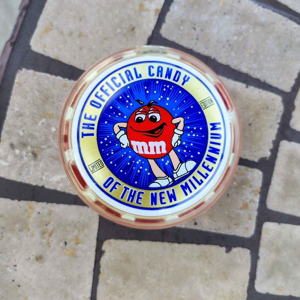 Vintage 2000 M&M's Candy Dispenser New Millennium Red Limited Edition